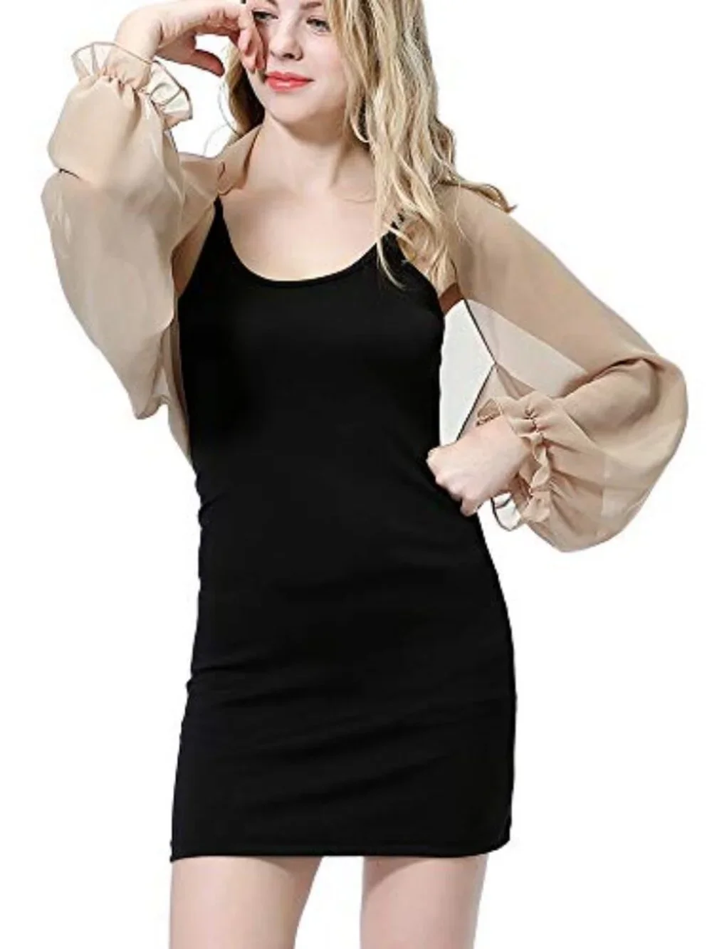 Chiffon UV Protection Arm Sleeves Shawl Long Sleeves for Women Golfing Outdoor